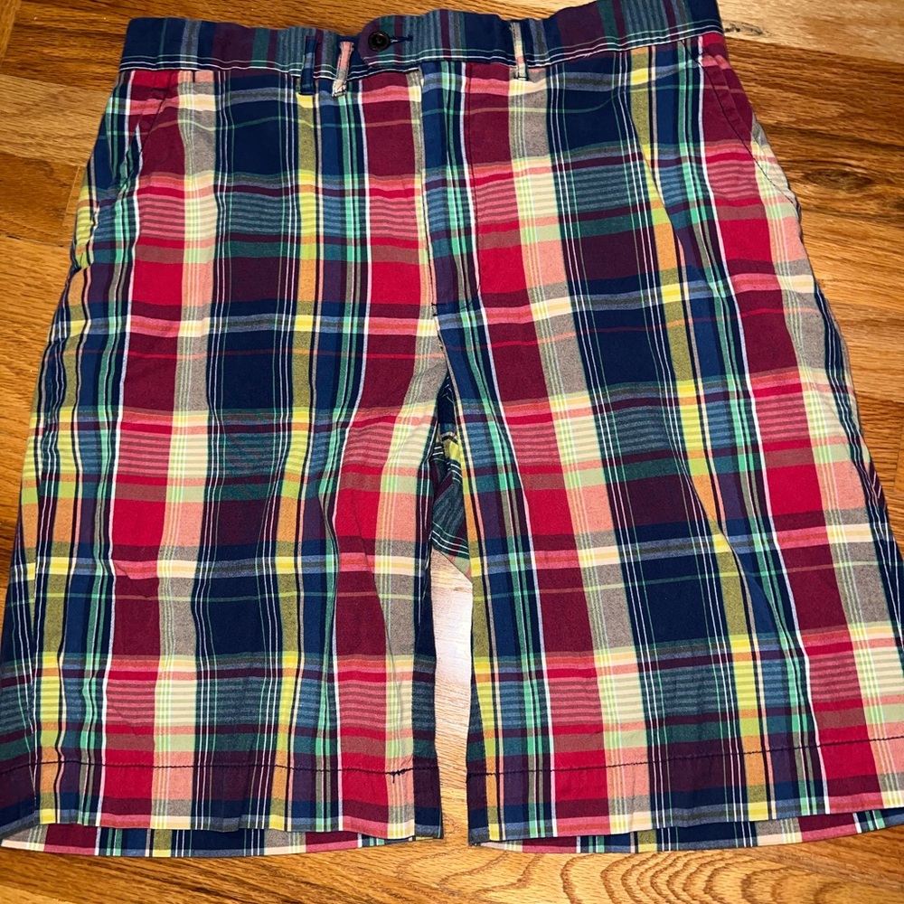 Vintage Polo Ralph Lauren Plaid Madras Buckle Back Shorts
